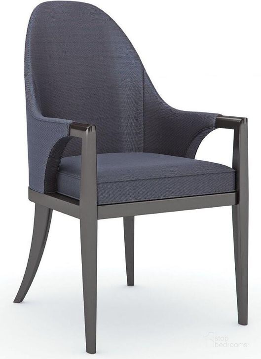 The appearance of Caracole Classic Natural Choice Arm Chair Navy designed by Caracole in the modern / contemporary interior design. This navy piece of furniture  was selected by 1StopBedrooms from Caracole Classic Collection to add a touch of cosiness and style into your home. Sku: CLA-020-275. Material: Wood. Product Type: Dining Chair. Image1