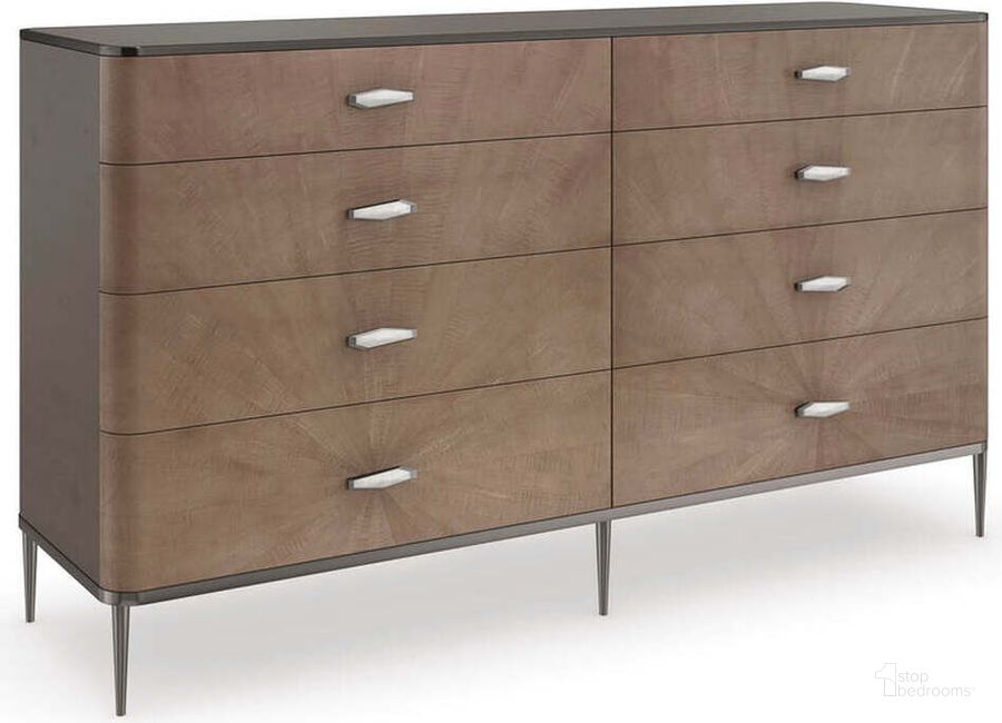 The appearance of Caracole Classic Prism Dresser designed by Caracole in the modern / contemporary interior design. This bronze piece of furniture  was selected by 1StopBedrooms from Caracole Classic Collection to add a touch of cosiness and style into your home. Sku: CLA-422-013. Material: Wood. Product Type: Dresser.