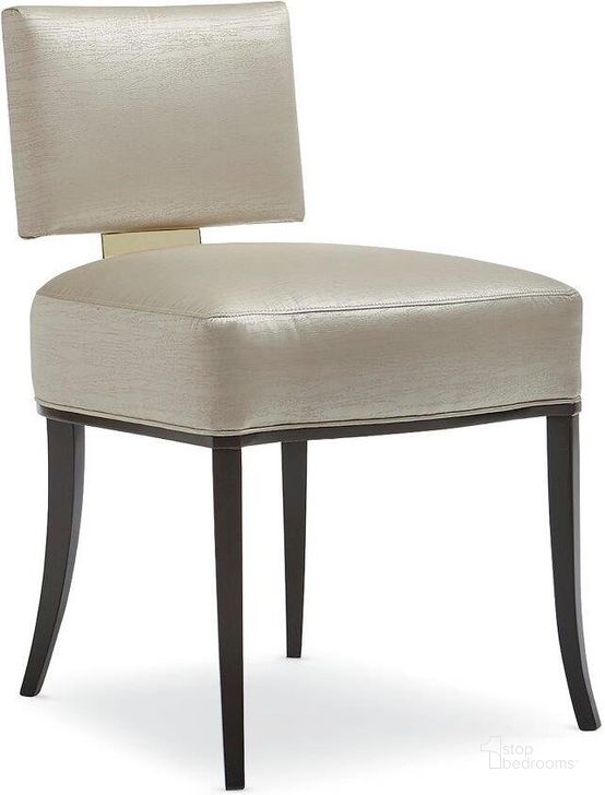 The appearance of Caracole Classic Reserved Seating Dining Chair designed by Caracole in the transitional interior design. This beige piece of furniture  was selected by 1StopBedrooms from Caracole Classic Collection to add a touch of cosiness and style into your home. Sku: CLA-016-285. Product Type: Side Chair. Material: Birch. Image1