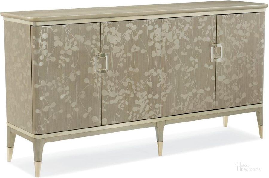 The appearance of Caracole Classic Turn A New Leaf Sideboard designed by Caracole in the modern / contemporary interior design. This beige piece of furniture  was selected by 1StopBedrooms from Caracole Classic Collection to add a touch of cosiness and style into your home. Sku: CLA-016-212. Material: Wood. Product Type: Buffets, Sideboards and Server. Image1