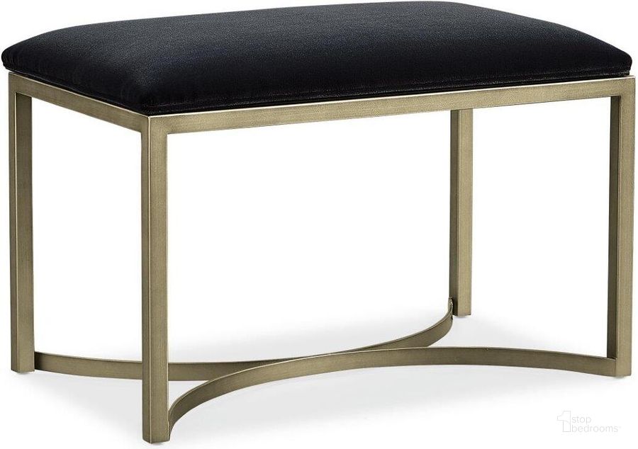 The appearance of Caracole Modern Artisan Remix Bed Bench designed by Caracole in the modern / contemporary interior design. This black and gold piece of furniture  was selected by 1StopBedrooms from Modern Artisan Remix Collection to add a touch of cosiness and style into your home. Sku: M113-019-081. Material: Metal. Product Type: Bedroom Bench. Image1