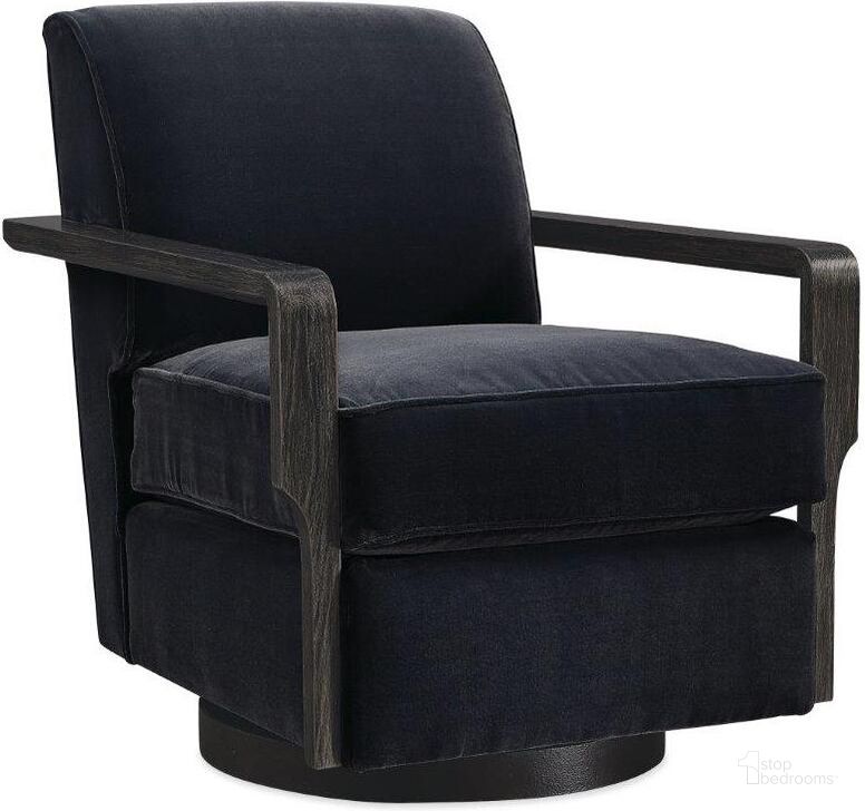 The appearance of Caracole Modern Artisan Remix Rewind Accent Chair designed by Caracole in the modern / contemporary interior design. This black piece of furniture  was selected by 1StopBedrooms from Modern Artisan Remix Collection to add a touch of cosiness and style into your home. Sku: M110-019-132-A. Material: Wood. Product Type: Swivel Chair. Image1