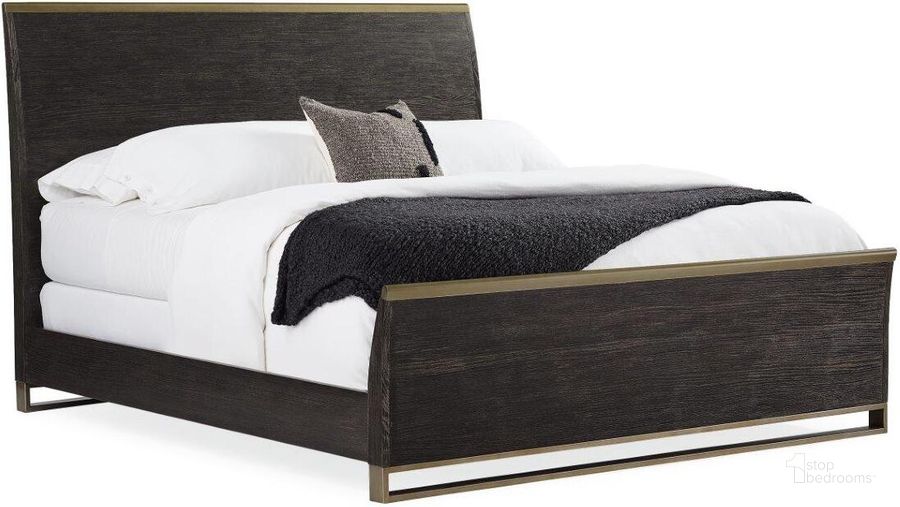 The appearance of Caracole Modern Artisan Remix Wood Bed King designed by Caracole in the transitional interior design. This brown and gold piece of furniture  was selected by 1StopBedrooms from Modern Artisan Remix Collection to add a touch of cosiness and style into your home. Sku: M113-019-122H;M113-019-122F;M113-019-122R. Bed Type: Panel Bed. Material: Wood. Product Type: Panel Bed. Bed Size: King. Image1