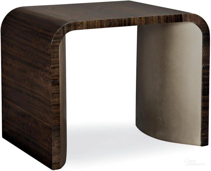 The appearance of Caracole Modern Streamline End Table designed by Caracole in the modern / contemporary interior design. This brown piece of furniture  was selected by 1StopBedrooms from Modern Streamline Collection to add a touch of cosiness and style into your home. Sku: M021-417-414. Material: Wood. Product Type: End Table. Image1