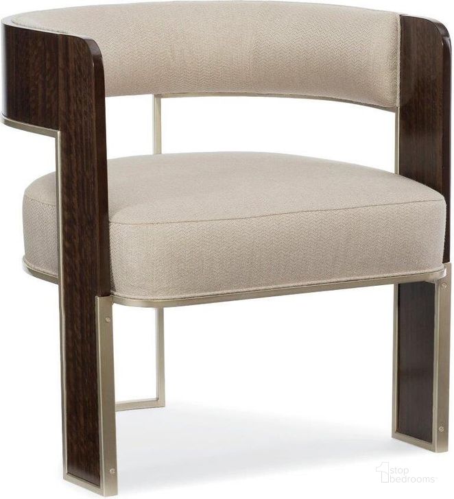 The appearance of Caracole Modern Streamline Streamliner Chair A designed by Caracole in the transitional interior design. This beige piece of furniture  was selected by 1StopBedrooms from Modern Streamline Collection to add a touch of cosiness and style into your home. Sku: M020-417-132-A. Product Type: Accent Chair. Image1