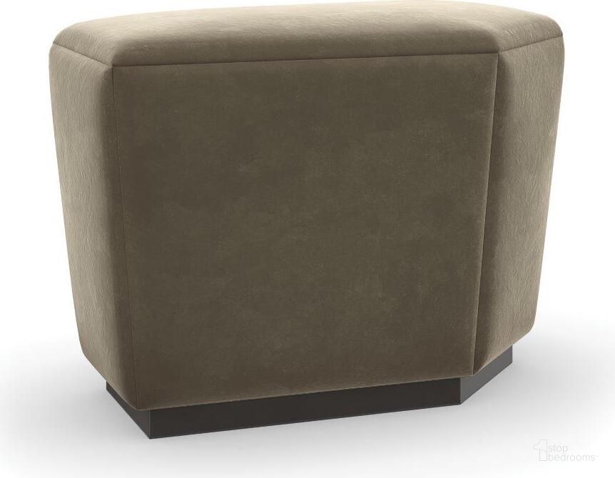 The appearance of Caracole Upholstery Ottoman Pollux Only designed by Caracole in the transitional interior design. This dark chocolate piece of furniture  was selected by 1StopBedrooms from Caracole Upholstery Collection to add a touch of cosiness and style into your home. Sku: UPH-422-045-A. Product Type: Ottoman. Image1