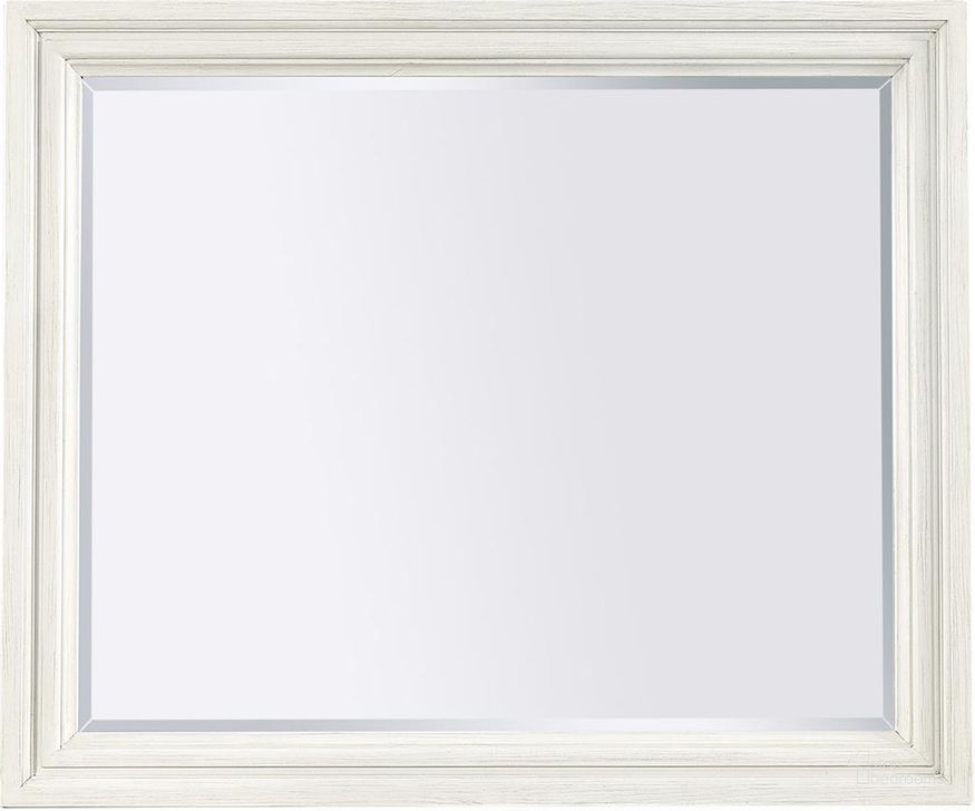 The appearance of Caraway Landscape Mirror In White designed by Aspenhome in the country / farmhouse interior design. This white piece of furniture  was selected by 1StopBedrooms from Caraway Collection to add a touch of cosiness and style into your home. Sku: I248-462-1. Material: Wood. Product Type: Mirror. Image1