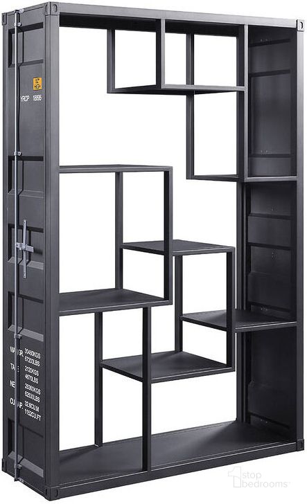 The appearance of Cargo Shelf Rack/ Book Shelf (Gunmetal) designed by ACME in the industrial interior design. This gunmetal piece of furniture  was selected by 1StopBedrooms from Cargo Collection to add a touch of cosiness and style into your home. Sku: 77908. Material: Metal. Product Type: Bookcase. Image1