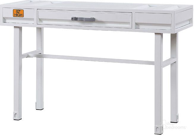 The appearance of Cargo Youth Vanity Desk (White) designed by ACME in the industrial interior design. This white piece of furniture  was selected by 1StopBedrooms from Cargo Collection to add a touch of cosiness and style into your home. Sku: 35909. Material: Metal. Product Type: Kids Desks and Hutch. Image1