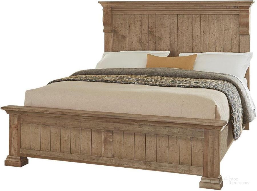 The appearance of Carlisle King Corbel Bed In Warm Natural designed by Artisan & Post in the transitional interior design. This natural piece of furniture  was selected by 1StopBedrooms from Carlisle Collection to add a touch of cosiness and style into your home. Sku: 155-669;155-966;155-733;MS-MS2. Bed Type: Panel Bed. Material: Wood. Product Type: Panel Bed. Bed Size: King. Image1
