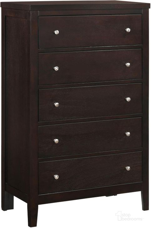 The appearance of Carlton Chest designed by Coaster in the transitional interior design. This brown piece of furniture  was selected by 1StopBedrooms from Carlton Collection to add a touch of cosiness and style into your home. Sku: 202095. Material: Wood. Product Type: Chest. Image1