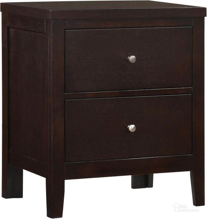 The appearance of Carlton Nightstand designed by Coaster in the transitional interior design. This brown piece of furniture  was selected by 1StopBedrooms from Carlton Collection to add a touch of cosiness and style into your home. Sku: 202092. Material: Wood. Product Type: Nightstand. Image1