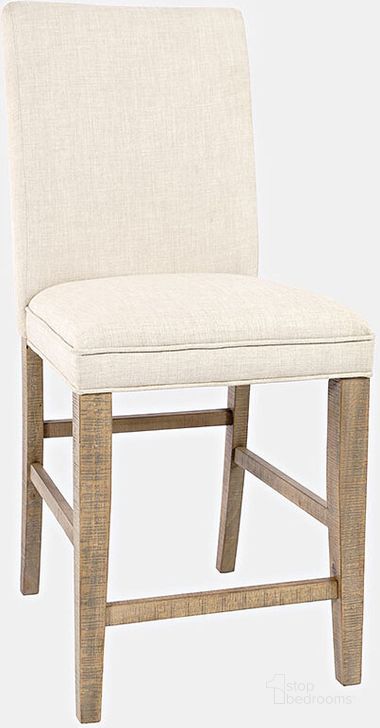 The appearance of Carlyle Crossing Modern Rustic Distressed Pine Upholstered Parsons Stool (Set Of 2) designed by Jofran in the transitional interior design. This brown piece of furniture  was selected by 1StopBedrooms from Carlyle Crossing Collection to add a touch of cosiness and style into your home. Sku: 1921-BS425KD. Material: Wood. Product Type: Stool. Image1