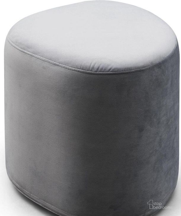 The appearance of Carmen Dark Grey Small Stool designed by Bellini Modern Living in the modern / contemporary interior design. This dark grey piece of furniture  was selected by 1StopBedrooms from Carmen Collection to add a touch of cosiness and style into your home. Sku: Carmen S DGY. Product Type: Ottoman. Image1