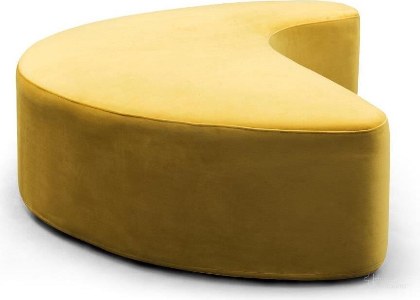 The appearance of Carmen Large Ottoman In Yellow designed by Bellini Modern Living in the modern / contemporary interior design. This yellow piece of furniture  was selected by 1StopBedrooms from Carmen Collection to add a touch of cosiness and style into your home. Sku: Carmen B YEL. Product Type: Ottoman. Image1