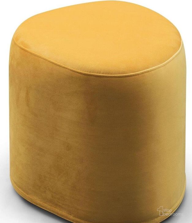 The appearance of Carmen Orange Small Stool designed by Bellini Modern Living in the modern / contemporary interior design. This orange piece of furniture  was selected by 1StopBedrooms from Carmen Collection to add a touch of cosiness and style into your home. Sku: Carmen S OR. Product Type: Ottoman. Image1