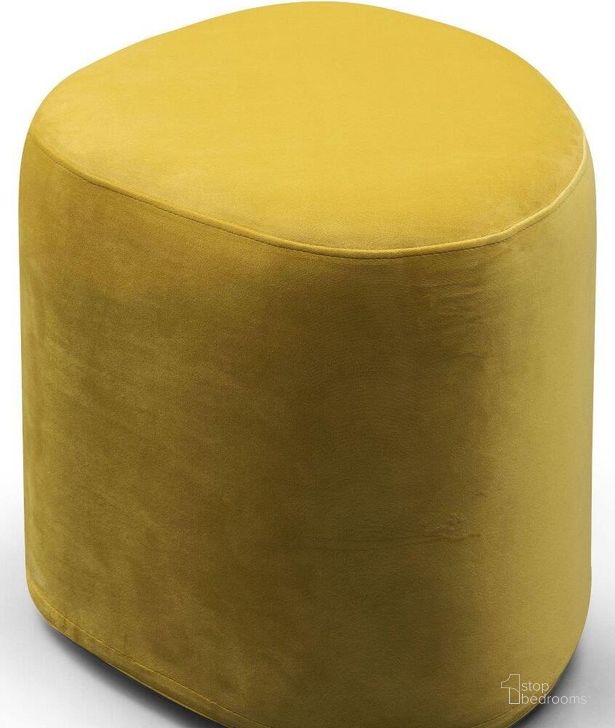 The appearance of Carmen Yellow Small Stool designed by Bellini Modern Living in the modern / contemporary interior design. This yellow piece of furniture  was selected by 1StopBedrooms from Carmen Collection to add a touch of cosiness and style into your home. Sku: Carmen S YEL. Product Type: Ottoman. Image1