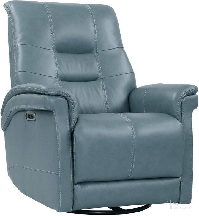 The appearance of Carnegie Verona Azure Power Cordless Swivel Glider Recliner designed by Parker House in the modern / contemporary interior design. This azure piece of furniture  was selected by 1StopBedrooms from Carnegie Collection to add a touch of cosiness and style into your home. Sku: MCAR#812GSPH-P25-VAZ. Product Type: Recliner. Material: Top Grain Leather. Image1