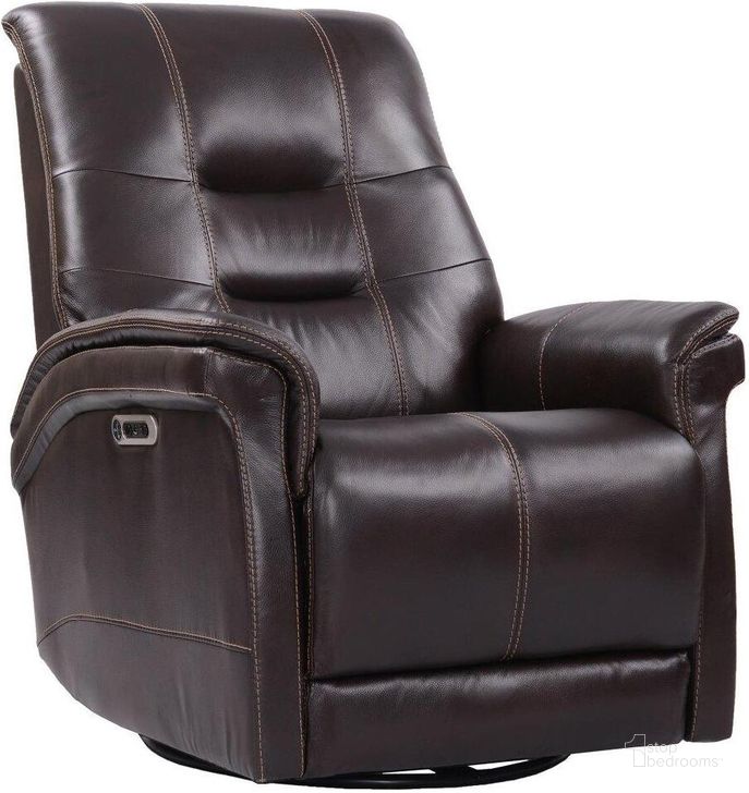 The appearance of Carnegie Verona Coffee Power Cordless Swivel Glider Recliner designed by Parker House in the modern / contemporary interior design. This coffee piece of furniture  was selected by 1StopBedrooms from Carnegie Collection to add a touch of cosiness and style into your home. Sku: MCAR#812GSPH-P25-VCO. Product Type: Recliner. Material: Top Grain Leather. Image1