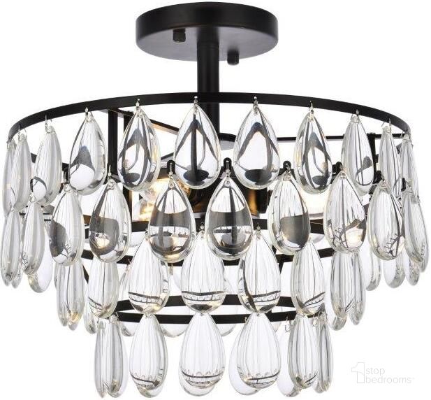 The appearance of Carpenter Lake Black Flush Mount Lighting 0qd24308764 designed by Luxury Loft in the modern / contemporary interior design. This black piece of furniture  was selected by 1StopBedrooms from Carpenter Lake Collection to add a touch of cosiness and style into your home. Sku: 1103F14BK. Product Type: Flush Mount. Material: Iron. Image1