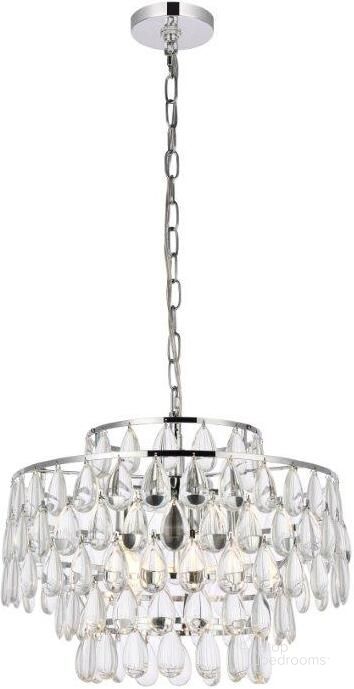 The appearance of Carpenter Lake Chrome Pendant Lighting 0qd24308753 designed by Luxury Loft in the modern / contemporary interior design. This chrome piece of furniture  was selected by 1StopBedrooms from Carpenter Lake Collection to add a touch of cosiness and style into your home. Sku: 1102D18C. Product Type: Pendant Lighting. Material: Iron. Image1