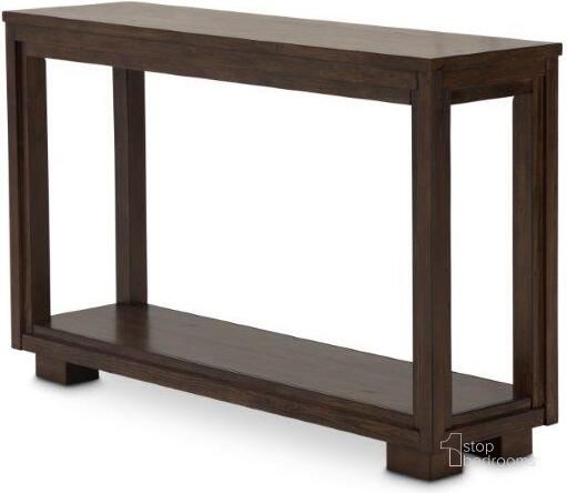 The appearance of Carrollton Rustic Ranch Console Table designed by AICO in the modern / contemporary interior design. This rustic ranch piece of furniture  was selected by 1StopBedrooms from Carrollton Collection to add a touch of cosiness and style into your home. Sku: KI-CRLN223-407N. Product Type: Console Table. Image1