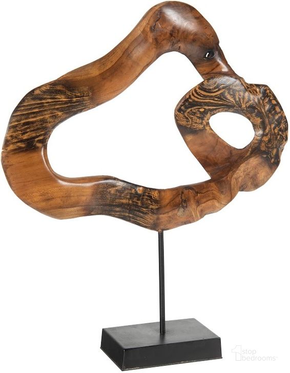 The appearance of Carved Wood Swirl On Stand In Black And Brown designed by Phillips Collection in the modern / contemporary interior design. This black and brown piece of furniture  was selected by 1StopBedrooms from  to add a touch of cosiness and style into your home. Sku: ID102123. Material: Wood. Product Type: Decorative Accessory.
