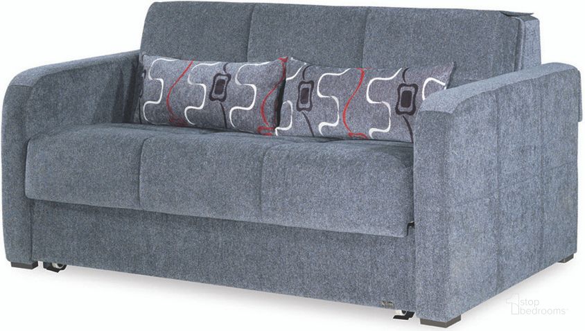 The appearance of Casamode Ferra Fashion Gray Loveseat Sleeper designed by Casamode in the modern / contemporary interior design. This gray piece of furniture  was selected by 1StopBedrooms from Ferra Fashion Collection to add a touch of cosiness and style into your home. Sku: FER-LS-GY. Product Type: Loveseat. Material: Chenille.