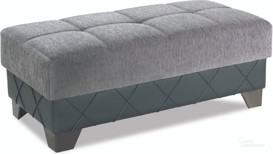 The appearance of Casamode Molina Floket Gray Ottoman designed by Casamode in the modern / contemporary interior design. This gray piece of furniture  was selected by 1StopBedrooms from Molina Collection to add a touch of cosiness and style into your home. Sku: MOL-O-GY. Product Type: Ottoman. Material: Chenille.