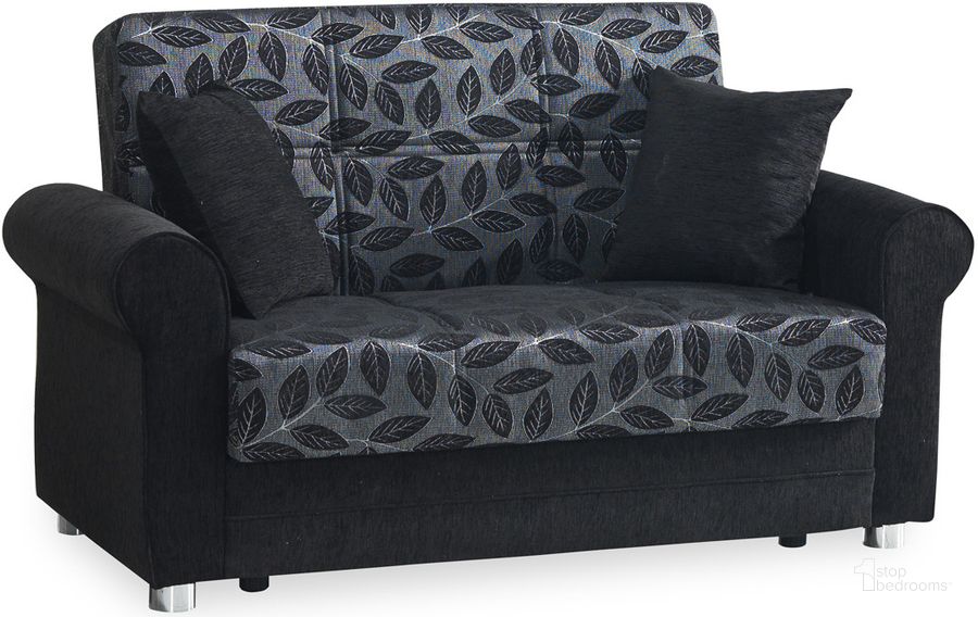 The appearance of Casamode Rio Grande Black Loveseat designed by Casamode in the modern / contemporary interior design. This black piece of furniture  was selected by 1StopBedrooms from Rio Grande Collection to add a touch of cosiness and style into your home. Sku: RIO-LS-BLK. Product Type: Loveseat. Material: Chenille.