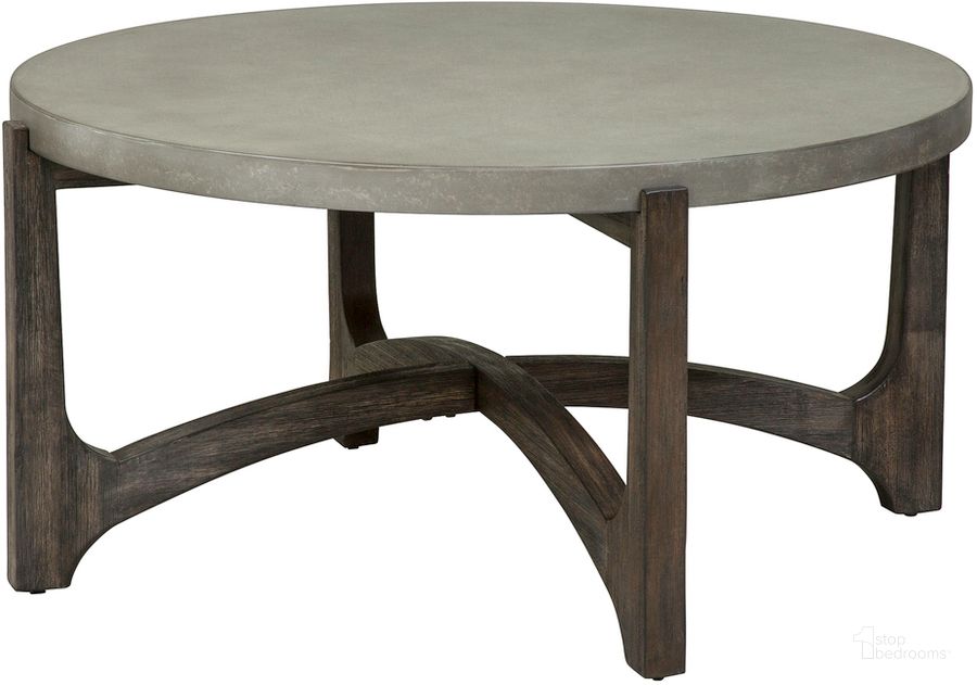 The appearance of Cascade Brown Round Cocktail Table designed by Liberty in the modern / contemporary interior design. This brown piece of furniture  was selected by 1StopBedrooms from Cascade Collection to add a touch of cosiness and style into your home. Sku: 292-OT1011. Product Type: Cocktail Table. Material: Birch. Image1