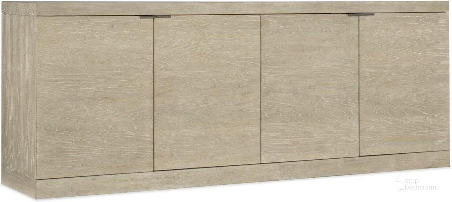 The appearance of Cascade Credenza 6120-55476-80 designed by Hooker in the transitional interior design. This light wood piece of furniture  was selected by 1StopBedrooms from Cascade Collection to add a touch of cosiness and style into your home. Sku: 6120-55476-80. Material: Wood. Product Type: Credenza. Image1