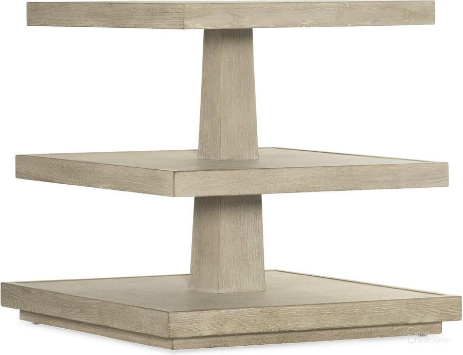 The appearance of Cascade End Table 6120-80116-80 designed by Hooker in the transitional interior design. This light wood piece of furniture  was selected by 1StopBedrooms from Cascade Collection to add a touch of cosiness and style into your home. Sku: 6120-80116-80. Product Type: End Table. Image1