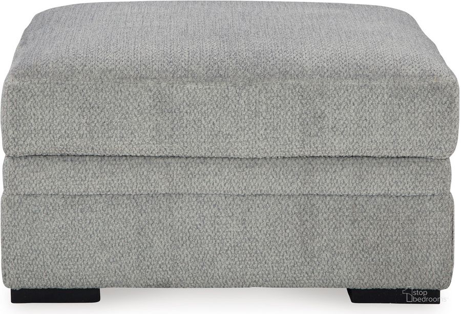 The appearance of Casselbury Ottoman With Storage In Cement designed by Signature Design by Ashley in the modern / contemporary interior design. This cement piece of furniture  was selected by 1StopBedrooms from Casselbury Collection to add a touch of cosiness and style into your home. Sku: 5290611. Material: Fabric. Product Type: Ottoman. Image1
