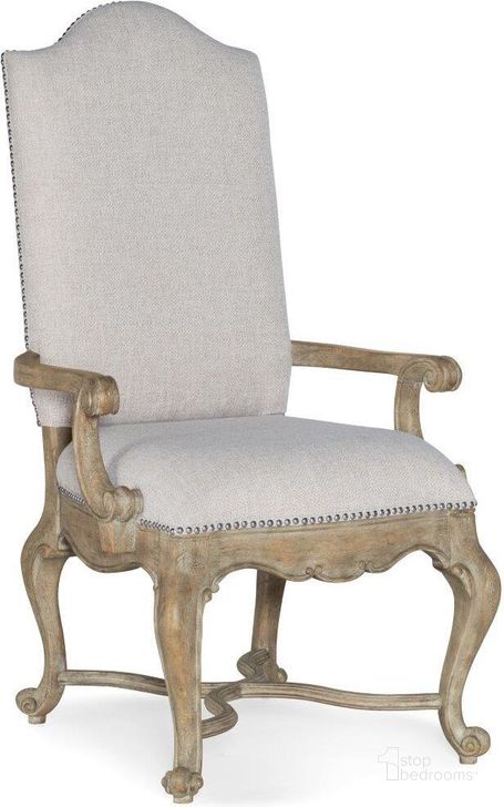 The appearance of Castella Upholstered ArmChair Set of 2 designed by Hooker in the traditional interior design. This medium wood piece of furniture  was selected by 1StopBedrooms from Castella Collection to add a touch of cosiness and style into your home. Sku: 5878-75500-80. Material: Fabric. Product Type: Arm Chair. Image1
