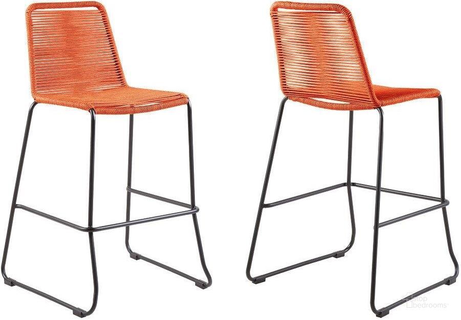 The appearance of Castillon Tangerine Barstool Set of 2 0qb24412993 designed by Artisan Elegance in the modern / contemporary interior design. This tangerine piece of furniture  was selected by 1StopBedrooms from Castillon Collection to add a touch of cosiness and style into your home. Sku: LCSTBABLTNG30. Product Type: Barstool. Material: Rope. Image1
