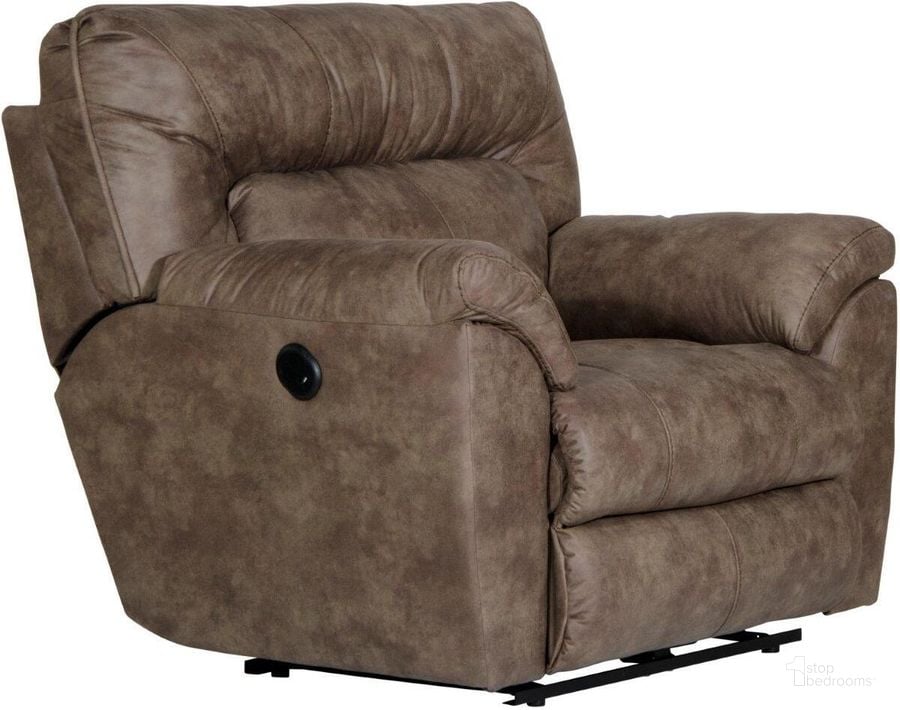 The appearance of Catnapper Hollins Power Wall Hugger Recliner designed by Catnapper in the transitional interior design. This coffee piece of furniture  was selected by 1StopBedrooms from Hollins Collection to add a touch of cosiness and style into your home. Sku: 626504142949. Material: Polyester. Product Type: Recliner. Image1