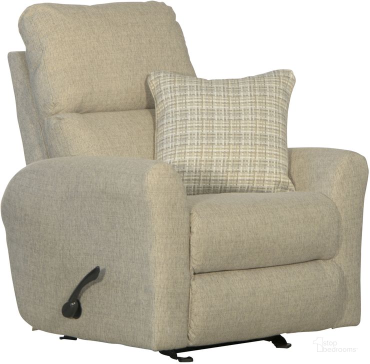The appearance of McPherson Glider Recliner In Buff designed by Catnapper in the traditional interior design. This buff piece of furniture  was selected by 1StopBedrooms from McPherson Collection to add a touch of cosiness and style into your home. Sku: 26106156146243038. Material: Fabric. Product Type: Recliner. Image1
