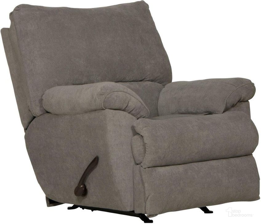 The appearance of Catnapper Sadler Rocker Recliner designed by Catnapper in the transitional interior design. This gray piece of furniture  was selected by 1StopBedrooms from Sadler Collection to add a touch of cosiness and style into your home. Sku: 24102187518. Material: Polyester. Product Type: Recliner. Image1
