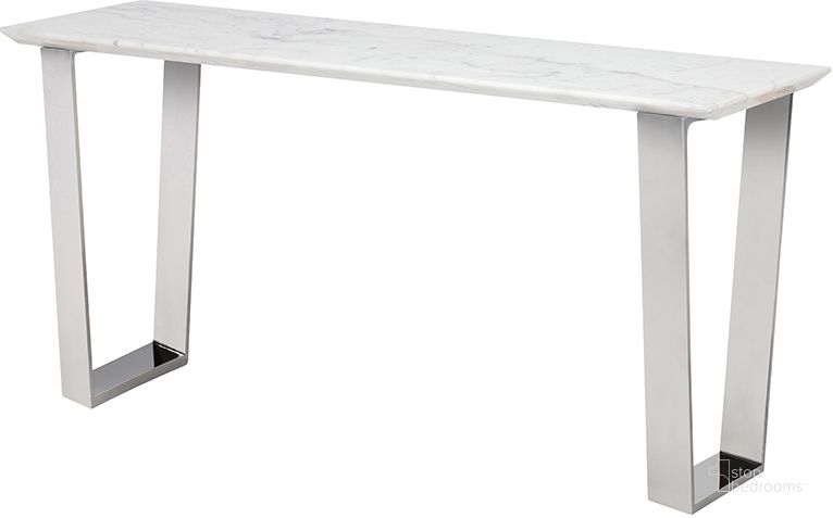 The appearance of Catrine White Stone Console Table HGNA325 designed by Nuevo in the modern / contemporary interior design. This white piece of furniture  was selected by 1StopBedrooms from Catrine Collection to add a touch of cosiness and style into your home. Sku: HGNA325. Product Type: Console Table. Material: Stone. Image1