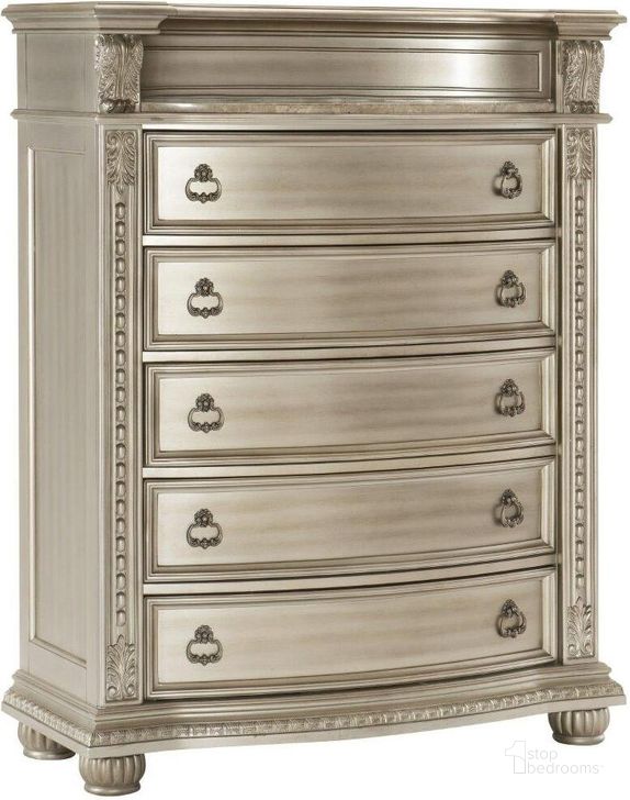 Cavalier Silver Panel Bedroom Set by Homelegance 1StopBedrooms