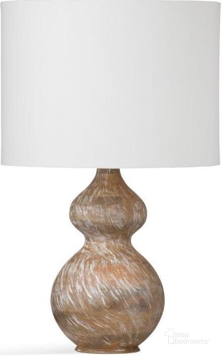 The appearance of Caveette White And Natural Table Lamp designed by Bassett Mirror Company in the country / farmhouse interior design. This white and natural piece of furniture  was selected by 1StopBedrooms from Caveette Collection to add a touch of cosiness and style into your home. Sku: L4214TEC. Product Type: Table Lamp.