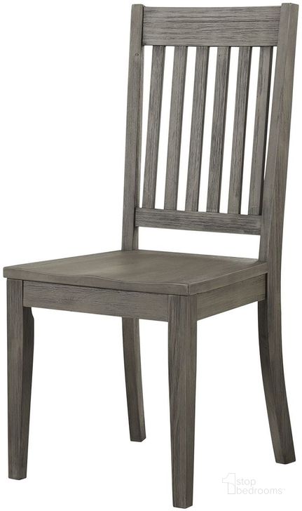 The appearance of Cayetano Gray Side Chair Set of 2 0qb2359979 designed by Off 5th Home in the transitional interior design. This gray piece of furniture  was selected by 1StopBedrooms from Cayetano Collection to add a touch of cosiness and style into your home. Sku: HURDG2652. Material: Wood. Product Type: Side Chair. Image1