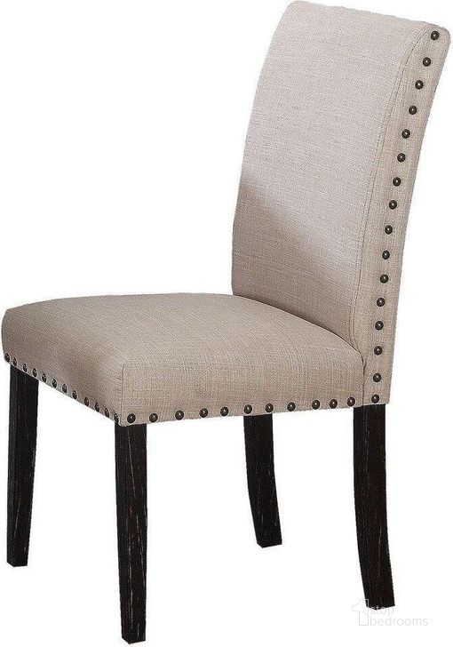 The appearance of Celeste Fabric Dining Side Chair Set of 2 In Antique Black And Natural designed by Best Master Furniture in the modern / contemporary interior design. This natural piece of furniture  was selected by 1StopBedrooms from Celeste Collection to add a touch of cosiness and style into your home. Sku: 9802ABC. Material: Fabric. Product Type: Side Chair. Image1