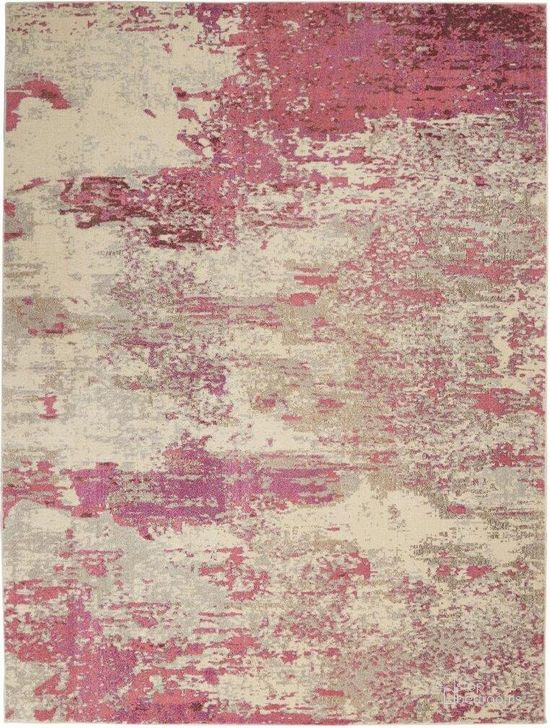 The appearance of Celestial Ivory And Pink 10 X 14 Area Rug designed by Nourison in the modern / contemporary interior design. This ivory and pink piece of furniture  was selected by 1StopBedrooms from Celestial Collection to add a touch of cosiness and style into your home. Sku: 99446742612. Material: Polypropylene. Product Type: Area Rugs. Image1