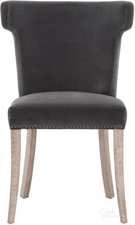 The appearance of Celina Dining Chair designed by Essentials For Living in the transitional interior design. This natural gray piece of furniture  was selected by 1StopBedrooms from Celina Collection to add a touch of cosiness and style into your home. Sku: 7094.DDOV-GLD/NG. Material: Wood. Product Type: Dining Chair. Image1