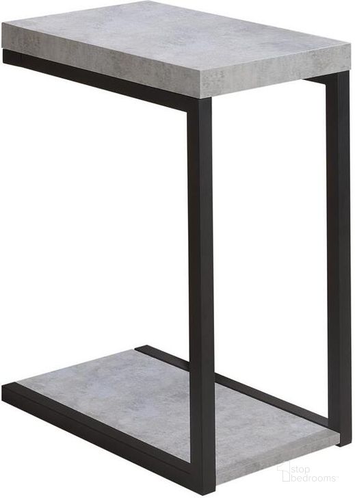 The appearance of Cement and Black Snack Table designed by Coaster in the modern / contemporary interior design. This black piece of furniture  was selected by 1StopBedrooms from Cement Collection to add a touch of cosiness and style into your home. Sku: 902933. Material: Metal. Table Top Shape: Rectangular. Product Type: Snack Table. Image1