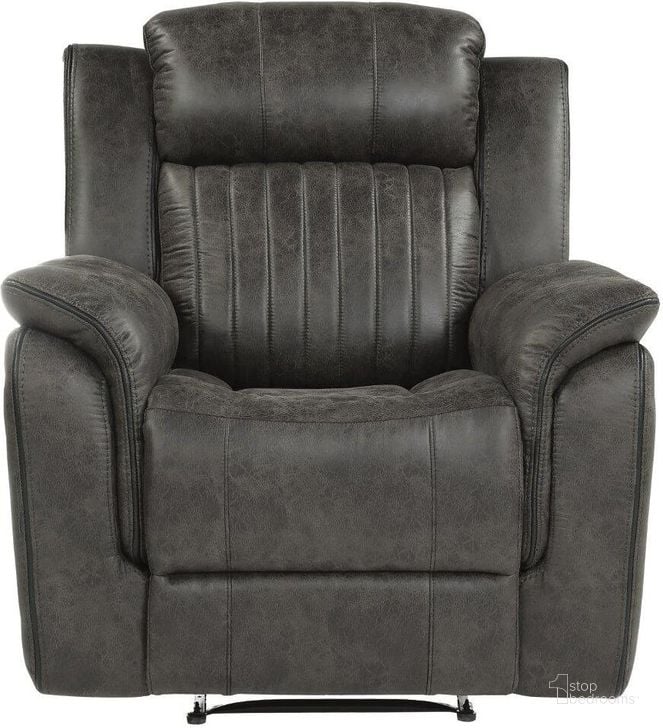 The appearance of Centeroak Gray Recliner designed by Homelegance in the modern / contemporary interior design. This gray piece of furniture  was selected by 1StopBedrooms from Centeroak Collection to add a touch of cosiness and style into your home. Sku: 9479BRG-1. Material: Microfiber. Product Type: Recliners and Rocker. Image1