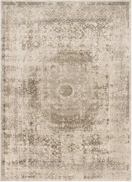 The appearance of Century Taupe/Sand Rug CENTCQ-01TASA2740 designed by Loloi Rugs in the transitional interior design. This taupe and sand piece of furniture  was selected by 1StopBedrooms from Century Collection to add a touch of cosiness and style into your home. Sku: CENTCQ-01TASA2740. Material: Polypropylene. Product Type: Rug. Image1