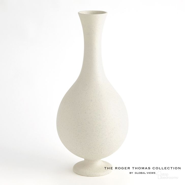 The appearance of Ceramic Baluster Vase In White designed by Global Views in the modern / contemporary interior design. This white piece of furniture  was selected by 1StopBedrooms from Ceramic Collection to add a touch of cosiness and style into your home. Sku: RT1.10000. Material: Ceramic. Product Type: Vase. Image1